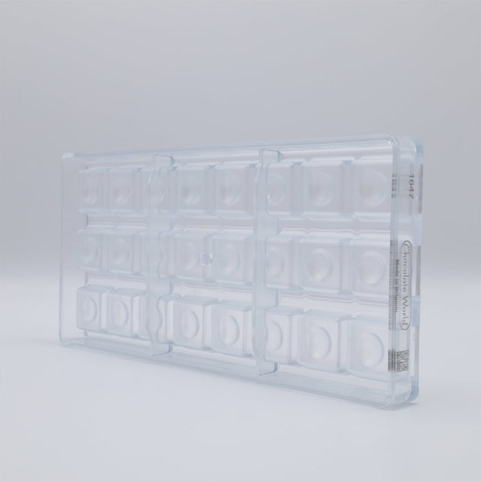 Chocolate World Foot for Globe 9g Polycarbonate Chocolate Mold – ~1.18 x 0.79 x 0.39 in, 24 Cavities
