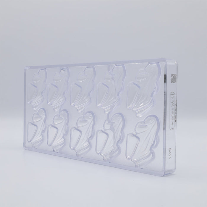 Chocolate World Frog Polycarbonate Chocolate Mold – 2.60 x 1.77 x 0.55 in, 10 Cavities