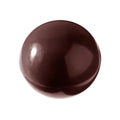 Chocolate World Half Sphere Ø38mm polycarbonate chocolate mold 2002CW with 15 cavities, professional Belgian confectionery mold for bonbons and pralines, clear polycarbonate half sphere ø38mm chocolate mould 2002CW