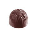 Chocolate World Hazelnut polycarbonate chocolate mold 2340CW with 21 cavities, professional Belgian confectionery mold for bonbons and pralines, clear polycarbonate hazelnut chocolate mould 2340CW