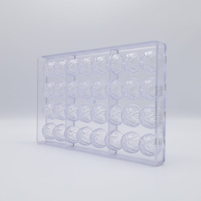 Chocolate World Hazelnut Polycarbonate Chocolate Mold – 1.10 in diameter x 0.71 in, 21 Cavities