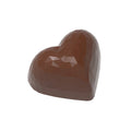 Chocolate World Heart Facet polycarbonate chocolate mold 1913CW with 24 cavities (3x8 layout), professional Belgian faceted heart bonbon mold, clear polycarbonate heart facet chocolate mould 1913CW
