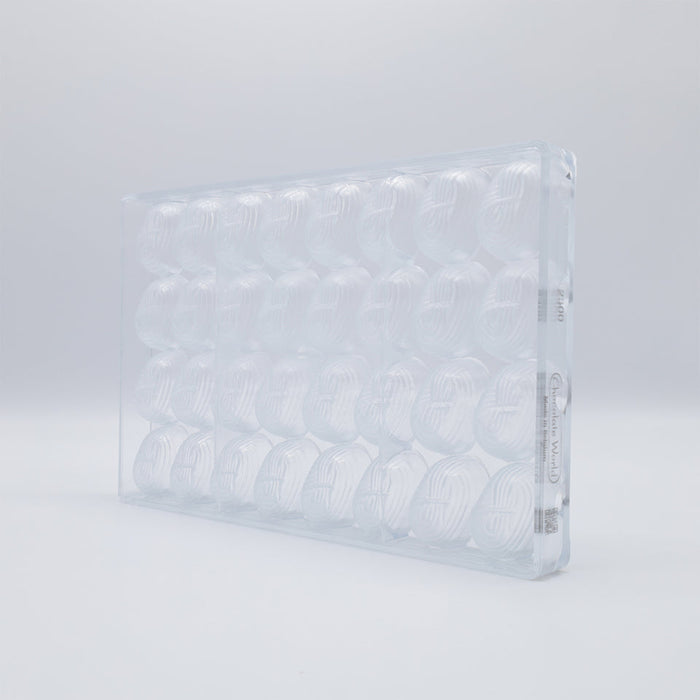 Chocolate World Injection Model Deep Polycarbonate Chocolate Mold – ~1.57 x 1.18 x 0.98 in, 8 Cavities
