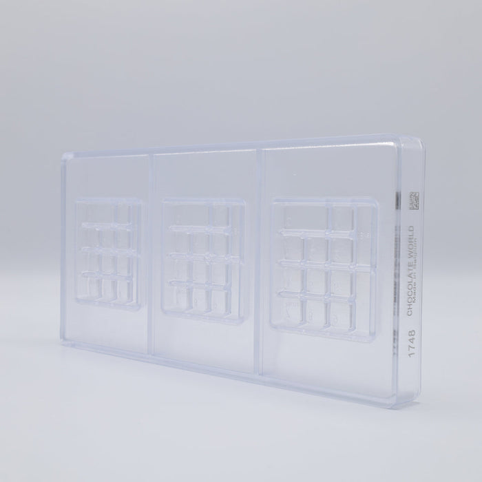 Chocolate World Keyboard Numbers Polycarbonate Chocolate Mold – 0.75 x 0.75 x 0.20 in, 30 Cavities