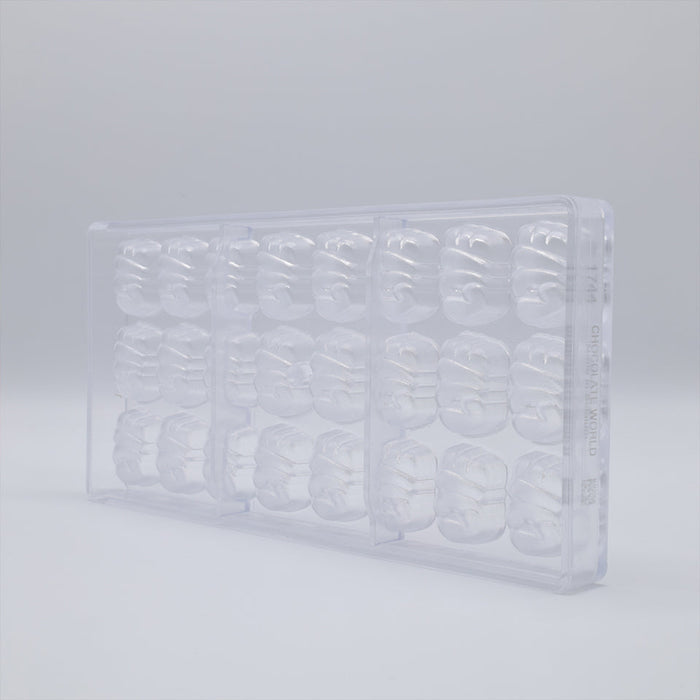 Chocolate World 'Love' Praline Polycarbonate Chocolate Mold – 1.30 x 1.12 x 0.59 in, 24 Cavities