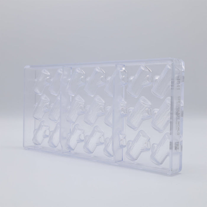 Chocolate World Lukasz Aniol Polycarbonate Chocolate Mold – 1.30 x 1.14 x 0.59 in, 21 Cavities