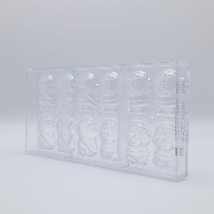 Chocolate World Monkey SunWuKong Polycarbonate Chocolate Mold – 1.77 x 1.46 x 0.59 in, 6 Cavities