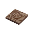 Chocolate World Napolitain Cocoa Bean polycarbonate chocolate mold CF0207 with 18 cavities, professional Belgian confectionery mold for bonbons and pralines, clear polycarbonate napolitain cocoa bean chocolate mould CF0207