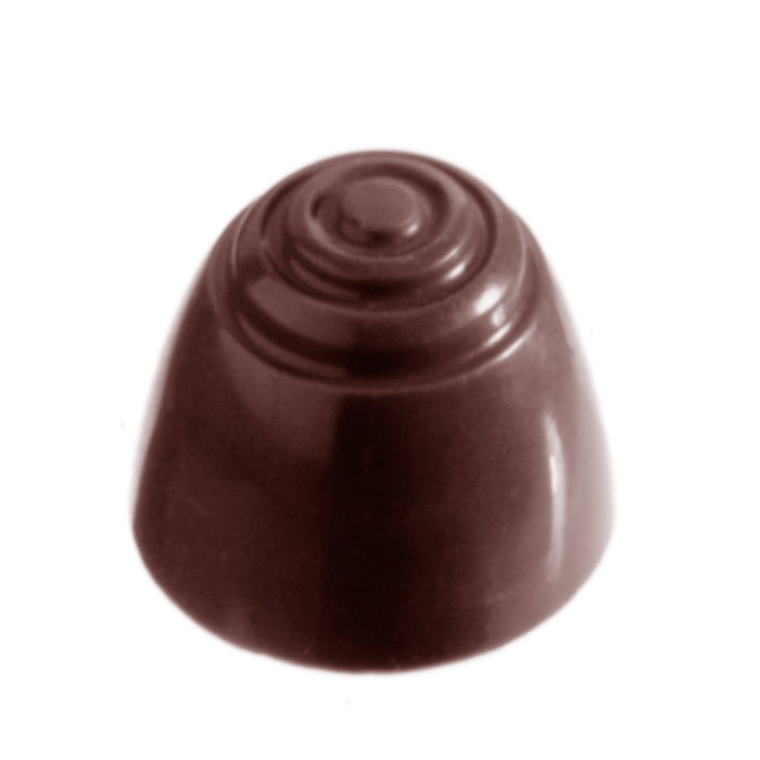 Chocolate World Pattern Top polycarbonate chocolate mold 2062CW with 21 cavities, professional Belgian confectionery mold for bonbons and pralines, clear polycarbonate pattern top chocolate mould 2062CW