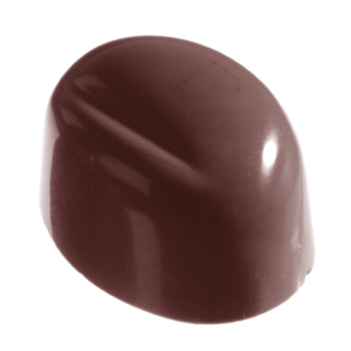 Chocolate World Pepper (Bell Pepper Shape) polycarbonate chocolate mold 1143CW with 8 cavities, professional Belgian confectionery mold for bonbons and pralines, clear polycarbonate pepper (bell pepper shape) chocolate mould 1143CW