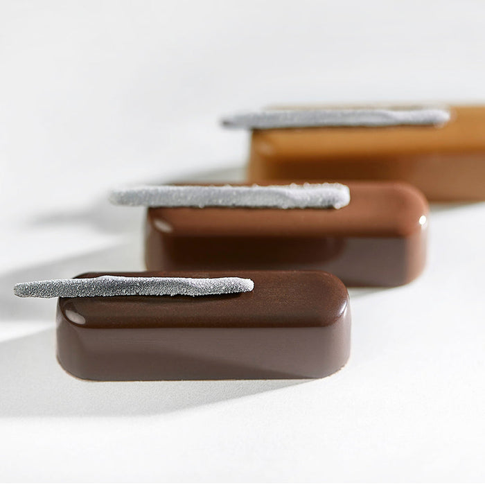 Chocolate World Praline Éclair Polycarbonate Chocolate Mold by Martin Diez – 1.93 x 0.55 x 0.47 in, 12 Cavities