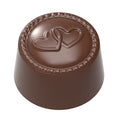 Chocolate World Praline Hearts Engagement polycarbonate chocolate mold 12138CW with 21 cavities, professional Belgian confectionery mold for bonbons and pralines, clear polycarbonate praline hearts engagement chocolate mould 12138CW