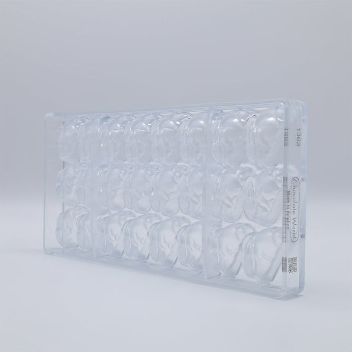 Chocolate World Rabbit Polycarbonate Chocolate Mold – ~1.97 x 3.15 x 0.98 in, 6 Cavities