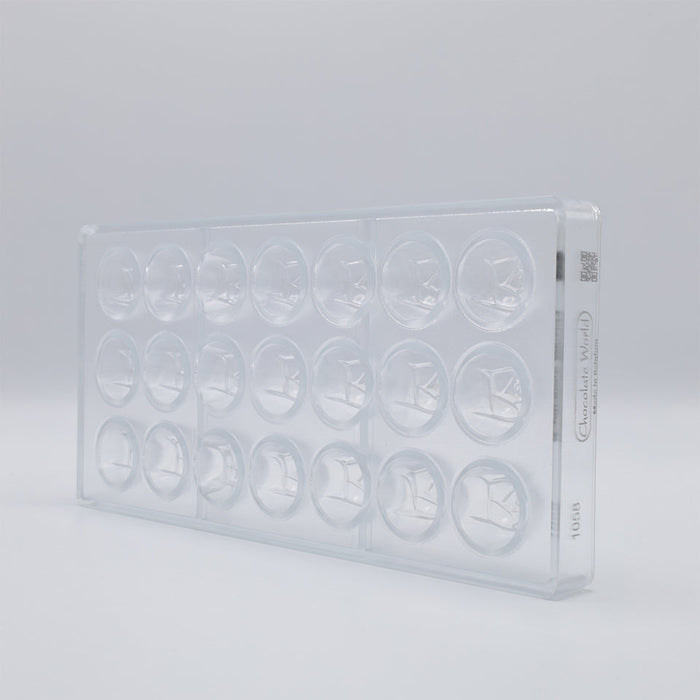 Chocolate World Rose Polycarbonate Chocolate Mold – 1.10 in x 0.79 in, 21 Cavities