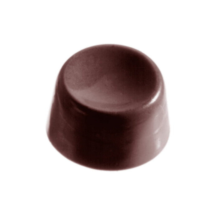 Chocolate World Round Hollow polycarbonate chocolate mold 2063CW with 15 cavities (3x5 layout), professional Belgian open round shell chocolate mold, clear polycarbonate round hollow mould 2063CW