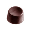 Chocolate World Round Hollow polycarbonate chocolate mold 2063CW with 15 cavities (3x5 layout), professional Belgian open round shell chocolate mold, clear polycarbonate round hollow mould 2063CW