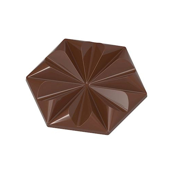 Chocolate World Ruby Tablet polycarbonate chocolate mold 1906CW by Callebaut with 3 large-format cavities (1x3 layout), professional Belgian Ruby chocolate bar mold, clear polycarbonate ruby tablet mould 1906CW