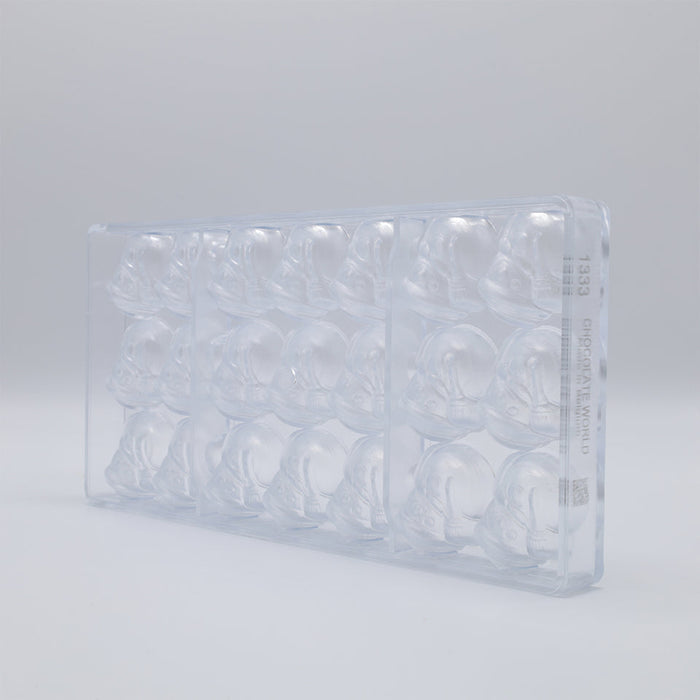 Chocolate World Snowman Polycarbonate Chocolate Mold – ~2.17 x 3.74 x 1.18 in, 6 Cavities