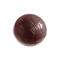 Chocolate World Football polycarbonate chocolate mold 2334CW with 21 cavities, professional Belgian confectionery mold for bonbons and pralines, clear polycarbonate football chocolate mould 2334CW