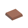 Chocolate World Space Alphabet polycarbonate chocolate mold 1887CW with 26 cavities, professional Belgian confectionery mold for bonbons and pralines, clear polycarbonate space alphabet chocolate mould 1887CW