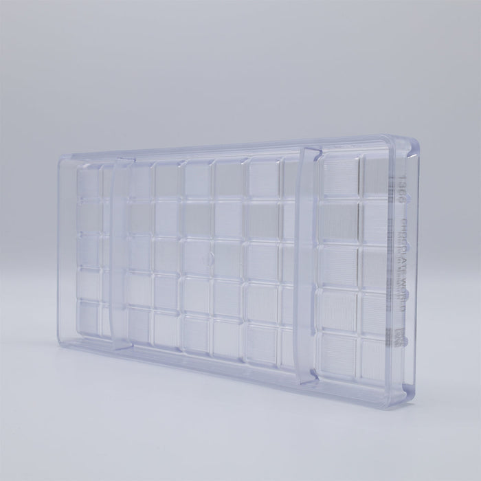 Chocolate World Tablet 41g Polycarbonate Chocolate Mold – 4.61 x 1.97 x 0.28 in, 5 Cavities