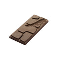 Chocolate World Tablet 50g Glifi Pietra polycarbonate chocolate mold CF0804 with 4 cavities, professional Belgian confectionery mold for bonbons and pralines, clear polycarbonate tablet 50g glifi pietra chocolate mould CF0804