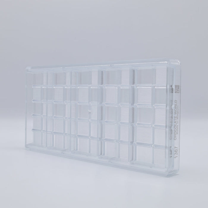 Chocolate World Tablet 75g Polycarbonate Chocolate Mold – 4.61 x 1.97 x 0.43 in, 5 Cavities
