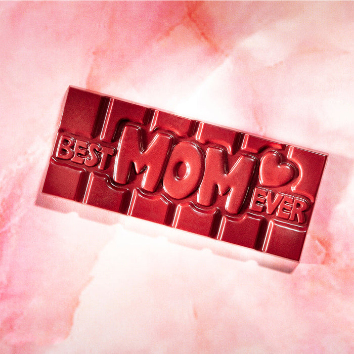 Chocolate World Tablet – 'Best Mom Ever' Message Polycarbonate Chocolate Mold – 4.65 x 1.97 x 0.31 in, 4 Cavities