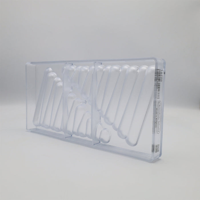 Chocolate World Tablet Christmas Tree Polycarbonate Chocolate Mold – 2.85 x 3.82 x 0.39 in, 4 Cavities