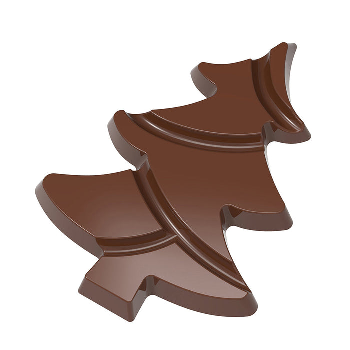 Chocolate World Tablet – Christmas Tree Polycarbonate Chocolate Mold – 5.49 x 4.06 x 0.47 in, 2 Cavities