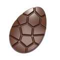 Chocolate World Tablet – Easter Egg polycarbonate chocolate mold 12028CW with 2 cavities, professional Belgian confectionery mold for bonbons and pralines, clear polycarbonate tablet – easter egg chocolate mould 12028CW