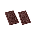 Chocolate World Tablet – 'I Love You' Message polycarbonate chocolate mold 2211CW with 4 cavities, professional Belgian confectionery mold for bonbons and pralines, clear polycarbonate tablet – 'i love you' message chocolate mould 2211CW