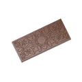 Chocolate World Tablet polycarbonate chocolate mold 1936CW by Jessica Pedemont with 3 large-format cavities (1x3 layout), professional Belgian designer bar mold, clear polycarbonate Jessica Pedemont tablet mould 1936CW