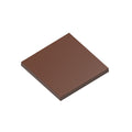 Chocolate World Tablet Square 80×80mm polycarbonate chocolate mold CF0251 with 4 cavities, professional Belgian confectionery mold for bonbons and pralines, clear polycarbonate tablet square 80×80mm chocolate mould CF0251