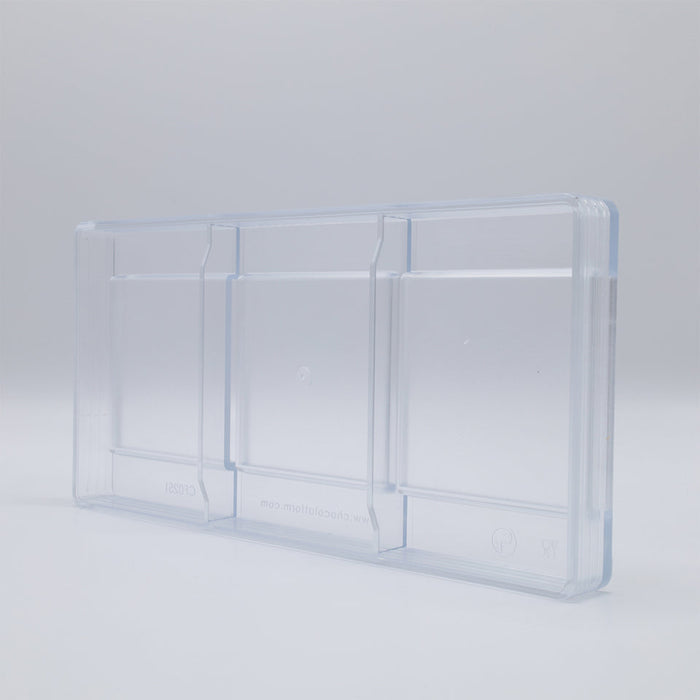 Chocolate World Tablet Square 80×80mm Polycarbonate Chocolate Mold – 3.15 x 3.15 x 0.39 in, 4 Cavities