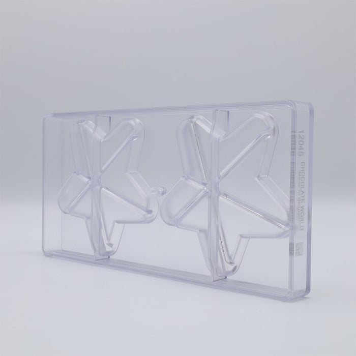 Chocolate World Tablet Star Polycarbonate Chocolate Mold – 4.65 x 4.61 x 0.47 in, 2 Cavities