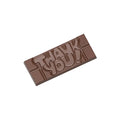 Chocolate World Tablet – 'Thank You' Message Polycarbonate Chocolate Mold – 4.65 x 1.97 x 0.31 in, 4 Cavities