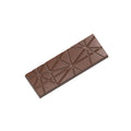 Chocolate World Tablet with Stripes polycarbonate chocolate mold 2450CW with 3 cavities, professional Belgian confectionery mold for bonbons and pralines, clear polycarbonate tablet with stripes chocolate mould 2450CW