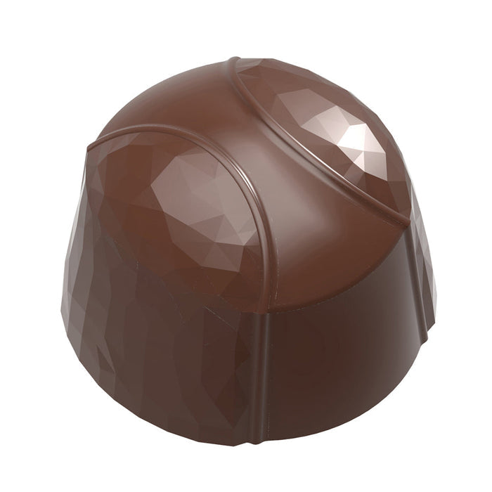 Chocolate World The Duel polycarbonate chocolate mold 12060CW with 21 cavities, professional Belgian confectionery mold for bonbons and pralines, clear polycarbonate the duel chocolate mould 12060CW