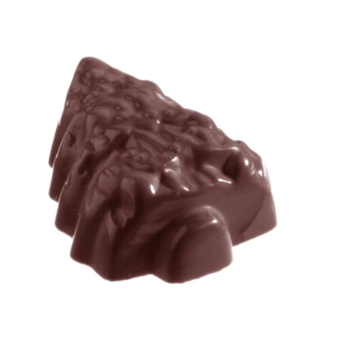 Chocolate World Tree polycarbonate chocolate mold 1302CW with 21 cavities, professional Belgian confectionery mold for bonbons and pralines, clear polycarbonate tree chocolate mould 1302CW