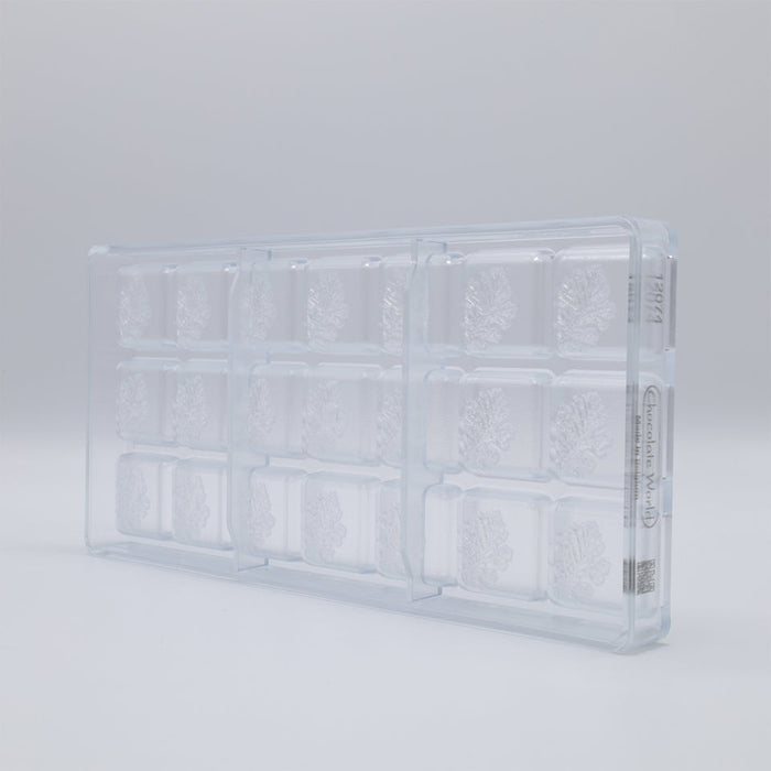 Chocolate World WCM 2022 Nederland Polycarbonate Chocolate Mold – 1.22 x 1.22 x 0.43 in, 21 Cavities