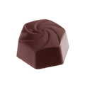 Chocolate World Wiro polycarbonate chocolate mold 2227CW with 18 cavities, professional Belgian confectionery mold for bonbons and pralines, clear polycarbonate wiro chocolate mould 2227CW