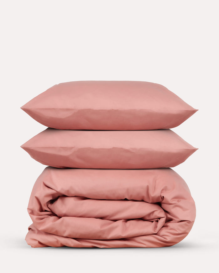 Classic Percale - Duvet Cover Set - Peach