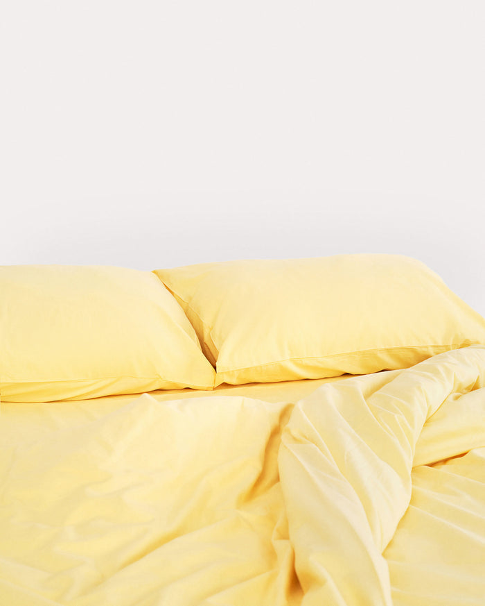 Classic Percale - Duvet Cover Set - Yellow