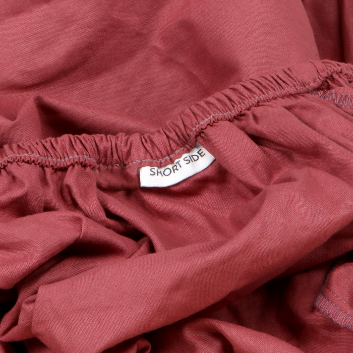 Classic Percale - Fitted Sheet Set- Carmine