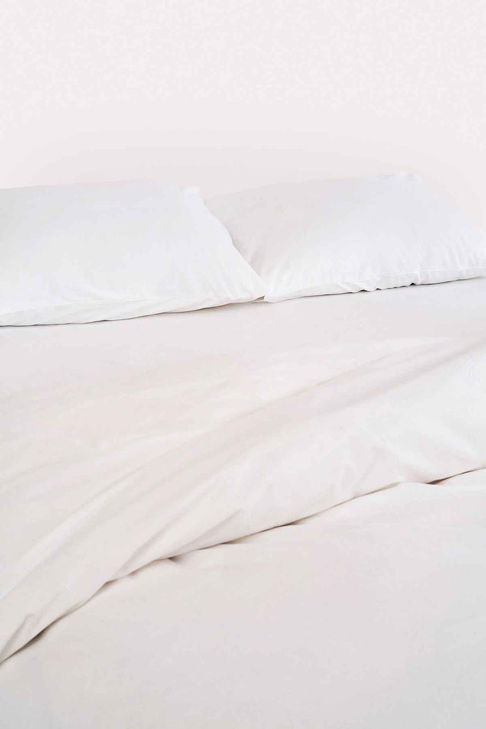 Classic Percale Duvet Cover - White