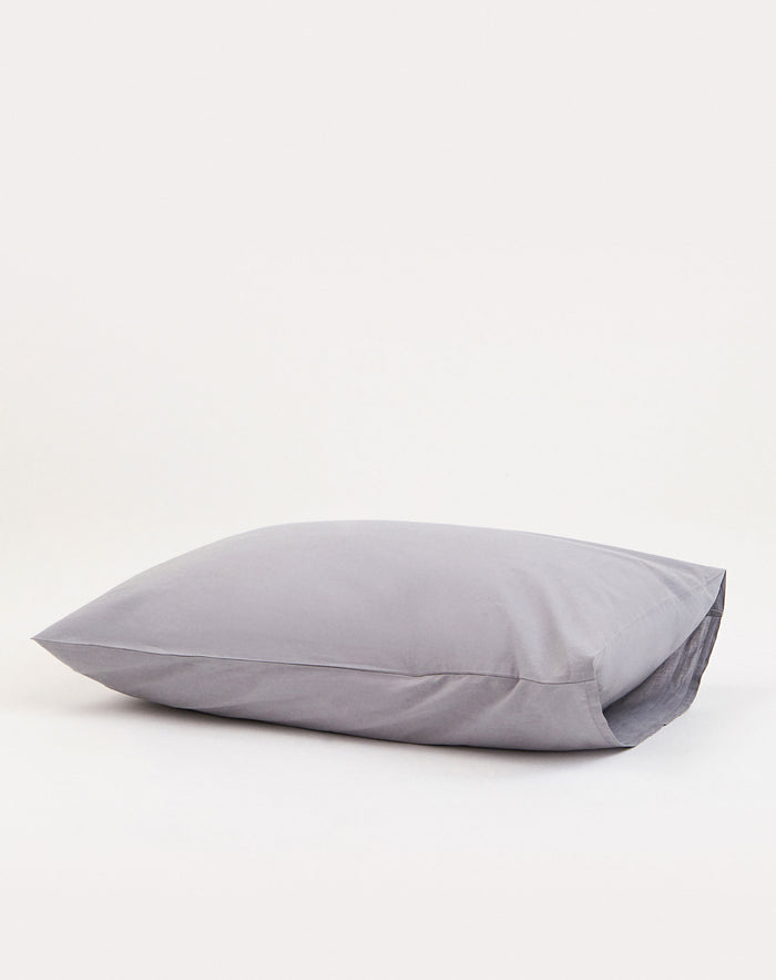 Classic Percale Pillowcase 2pcs - Dove Grey