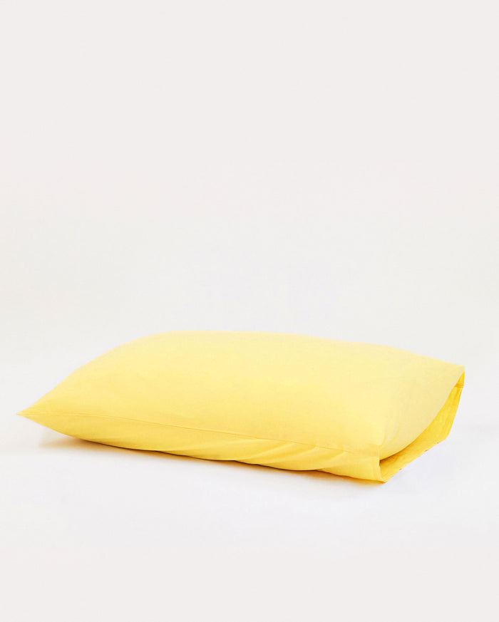 Classic Percale Pillowcase 2pcs - Yellow