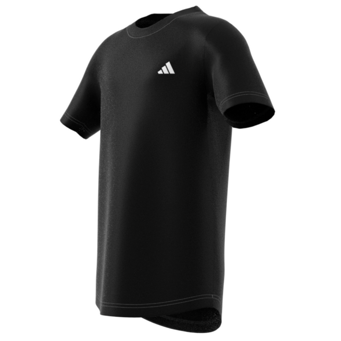Adidas Club 3-Stripes Junior Tennis T-Shirt - Black