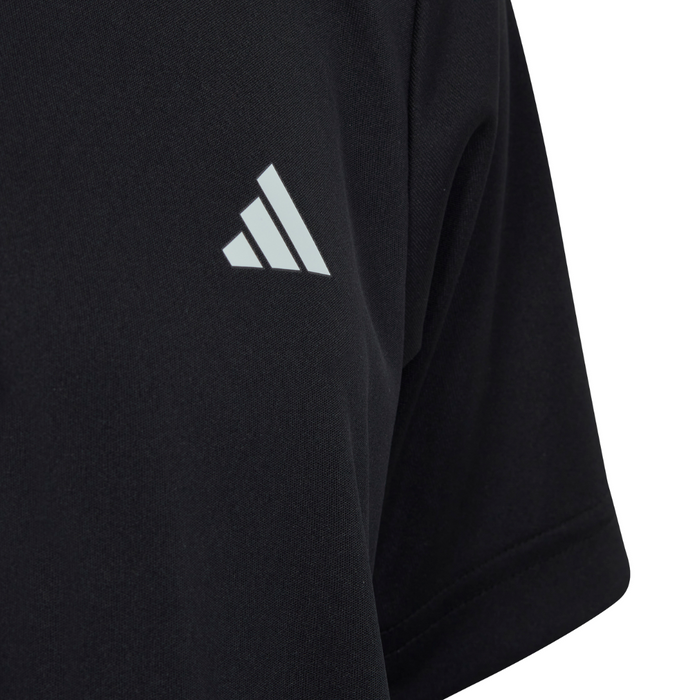 Adidas Club 3-Stripes Junior Tennis T-Shirt - Black